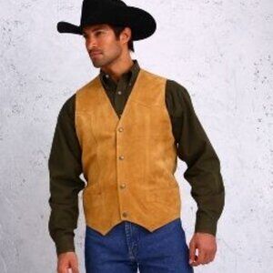 Cripple creek men's suede vest F0303